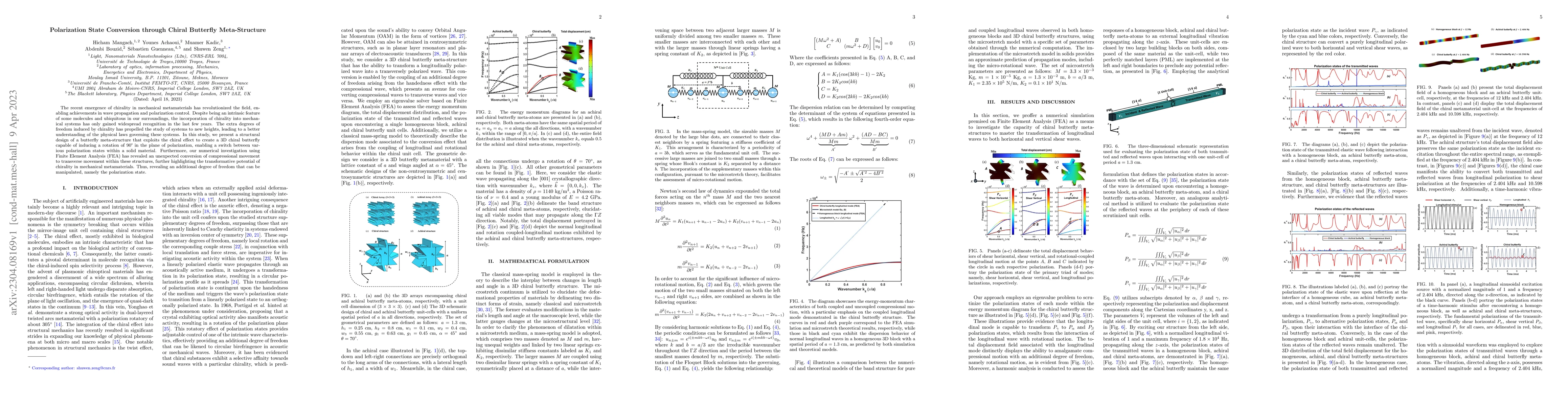 Thumbnail for Polarization State Conversion through Chiral Butterfly Meta-Structure
