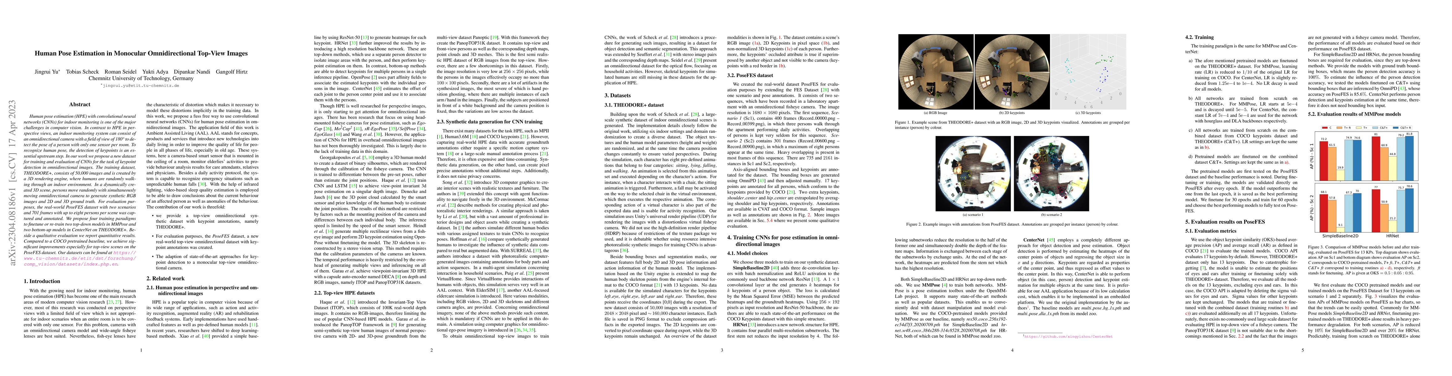 Thumbnail for Human Pose Estimation in Monocular Omnidirectional Top-View Images