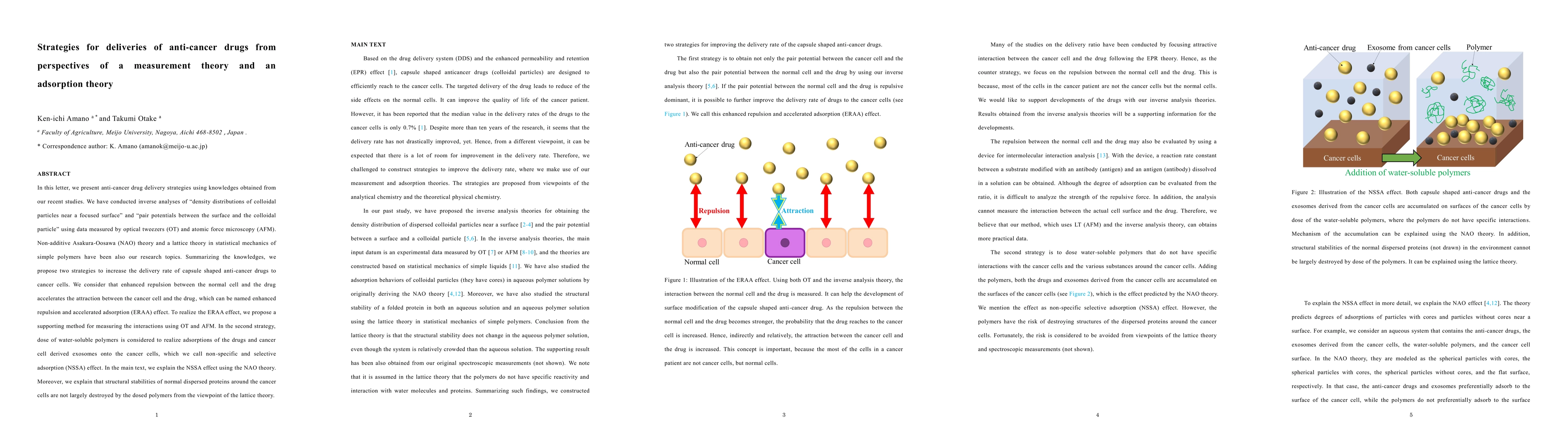 Thumbnail for Strategies for deliveries of anti-cancer drugs from perspectives of a
  measurement theory and an adsorption theory