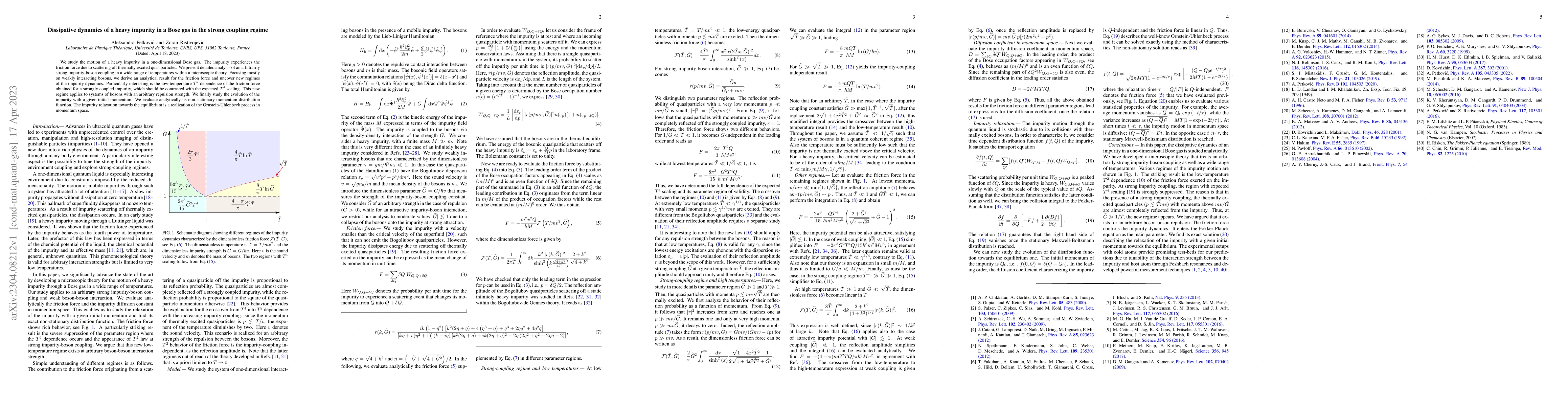 Thumbnail for Dissipative dynamics of a heavy impurity in a Bose gas in the strong
  coupling regime