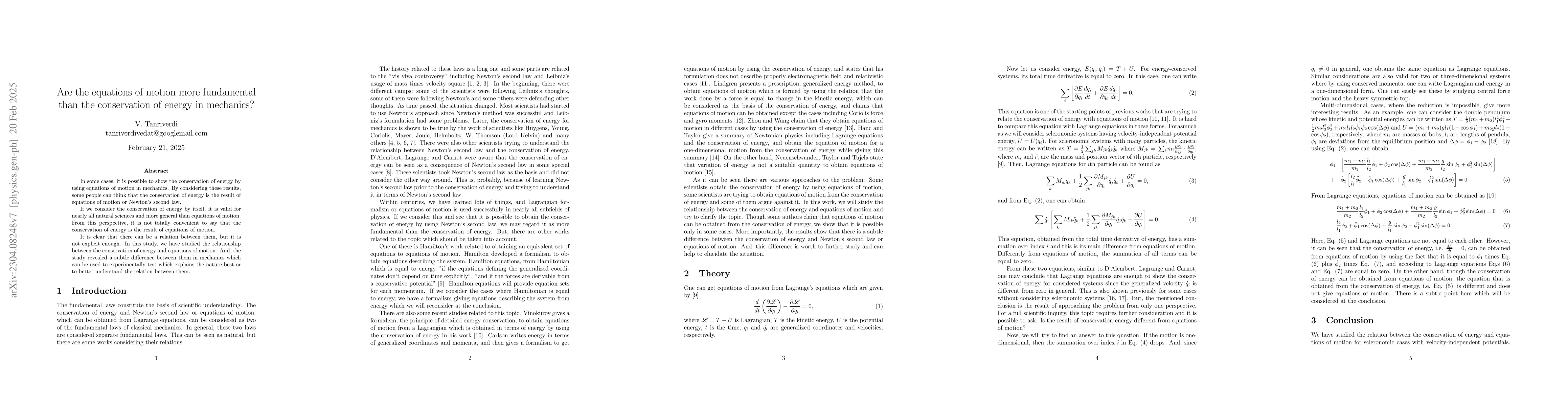 Thumbnail for Finding the more fundamental law of classical mechanics