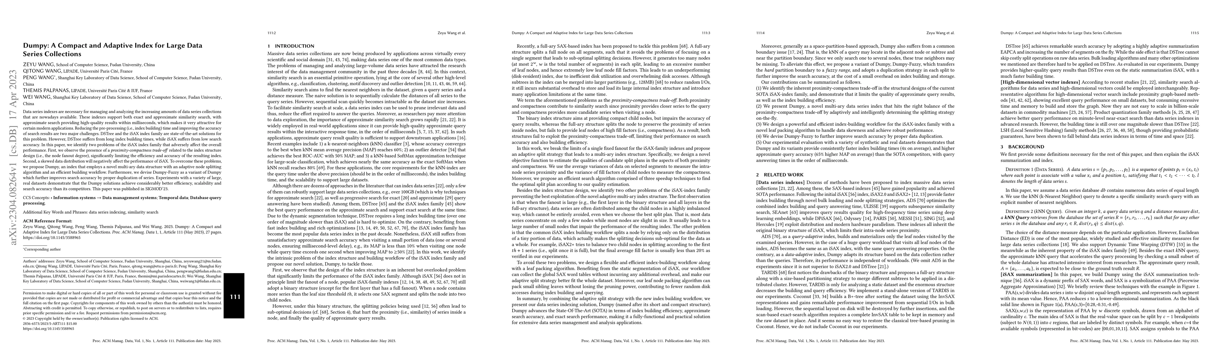 Thumbnail for Dumpy: A Compact and Adaptive Index for Large Data Series Collections