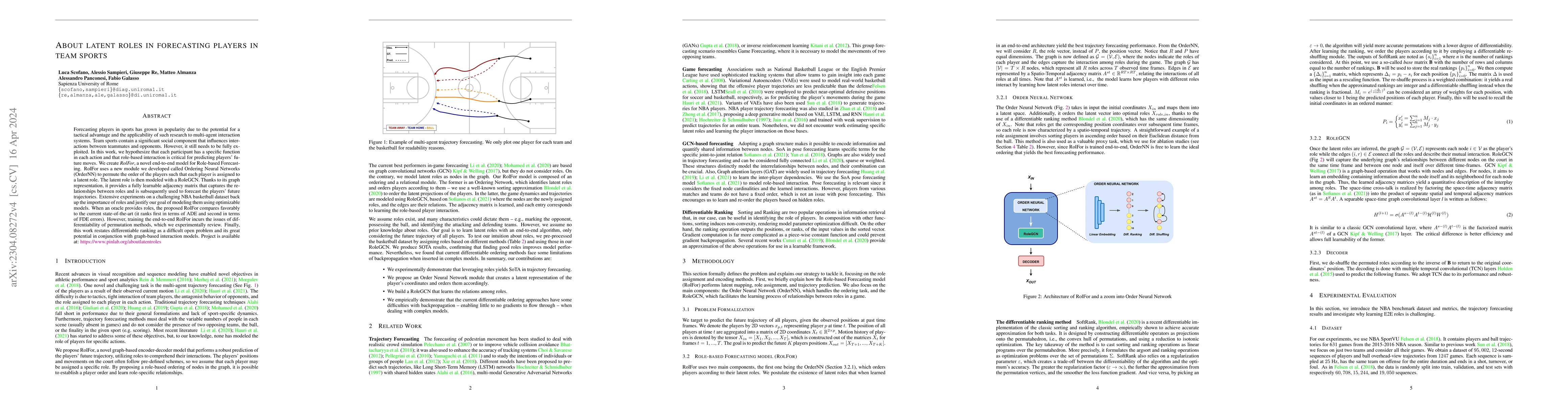 Thumbnail for About latent roles in forecasting players in team sports