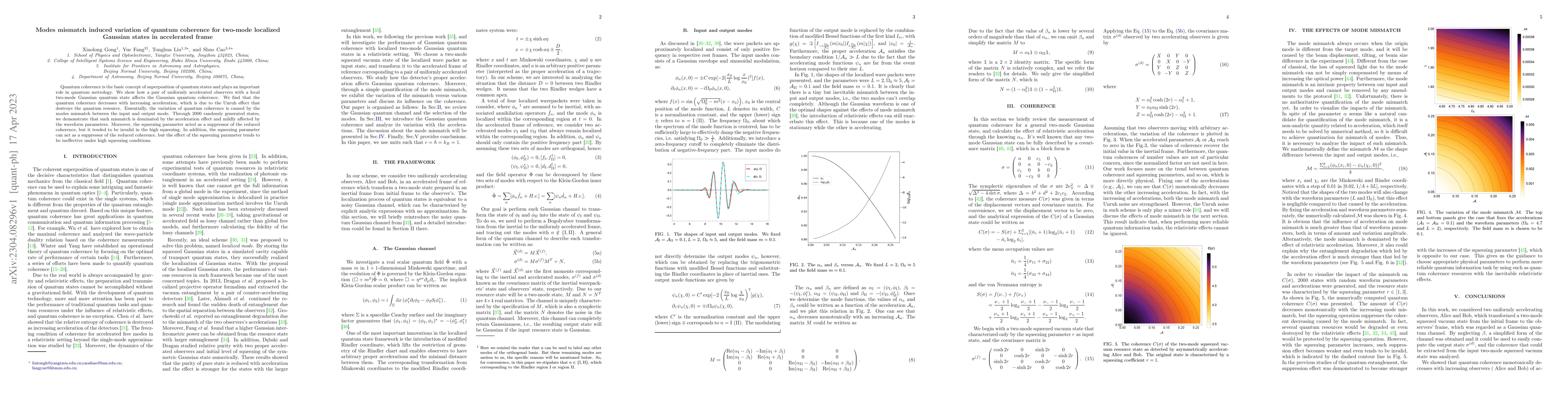 Thumbnail for Modes mismatch induced variation of quantum coherence for two-mode
  localized Gaussian states in accelerated frame