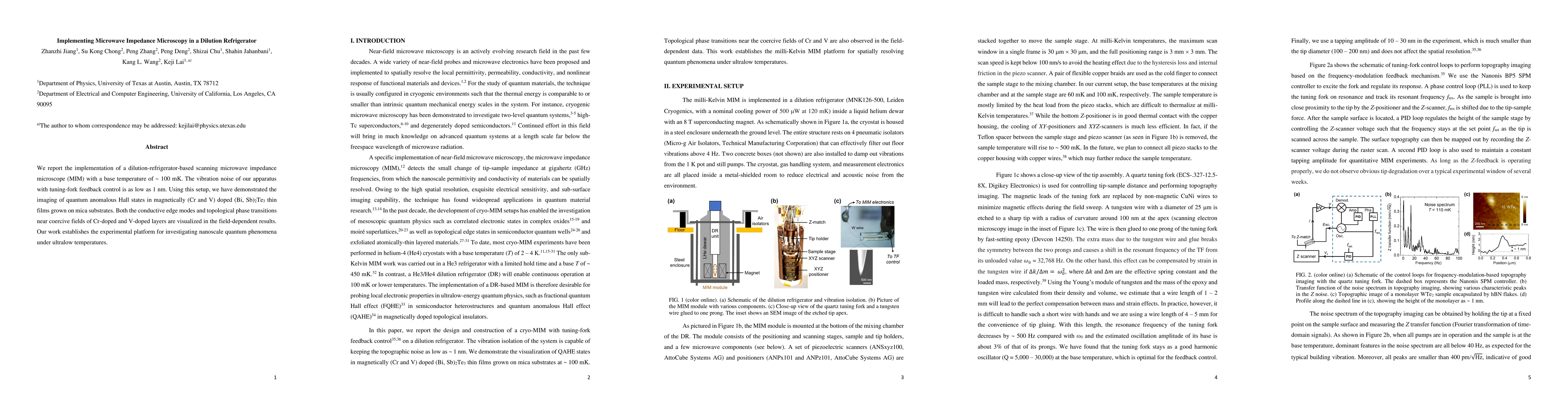 Thumbnail for Implementing Microwave Impedance Microscopy in a Dilution Refrigerator