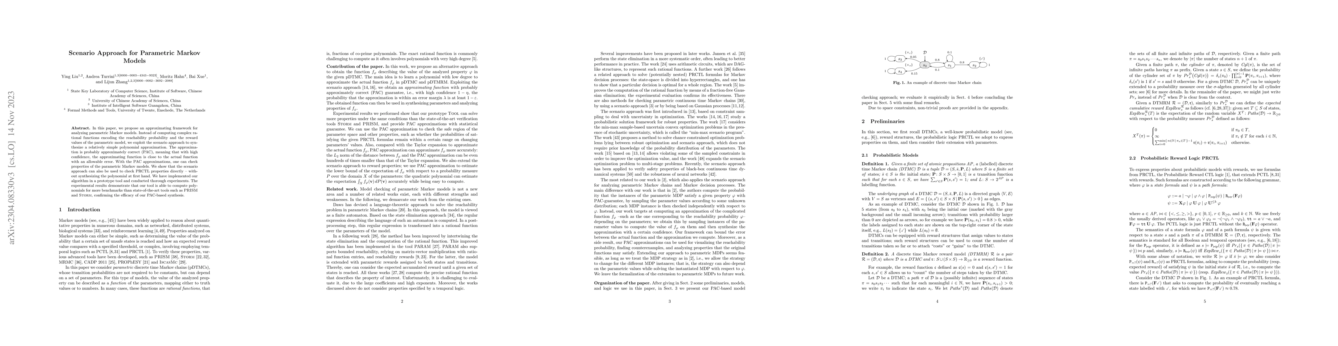 Thumbnail for Scenario Approach for Parametric Markov Models