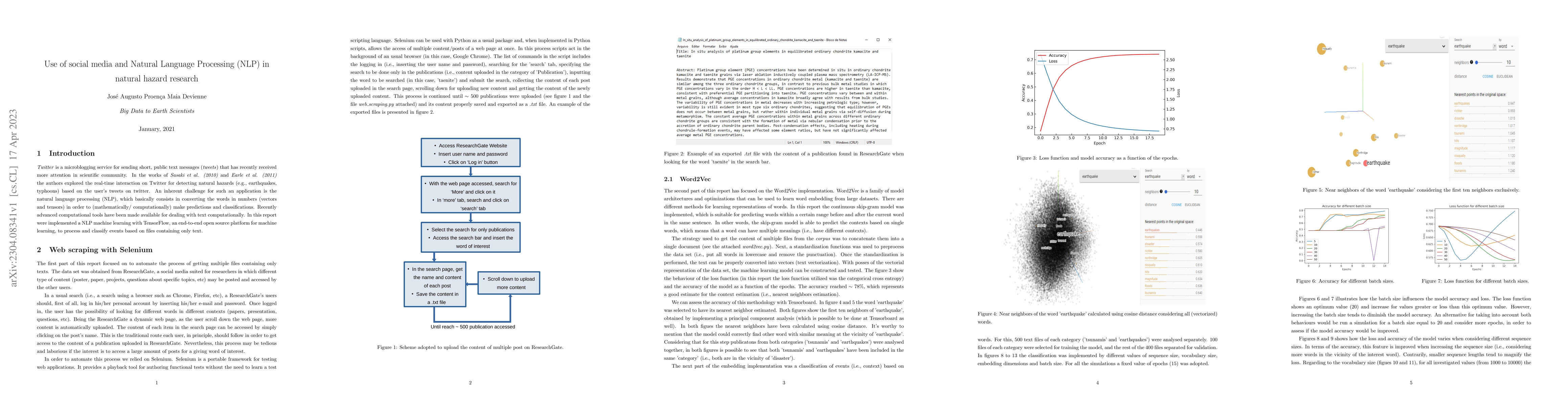 Thumbnail for Use of social media and Natural Language Processing (NLP) in natural
  hazard research