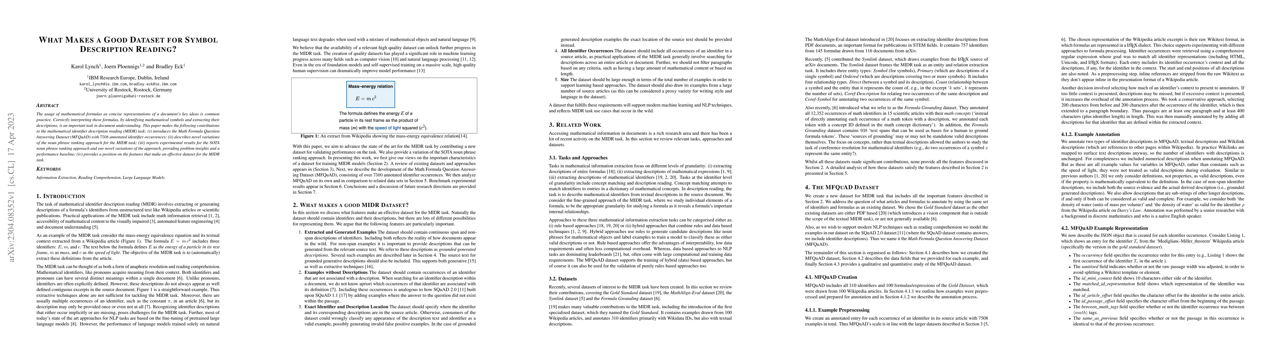 Thumbnail for What Makes a Good Dataset for Symbol Description Reading?