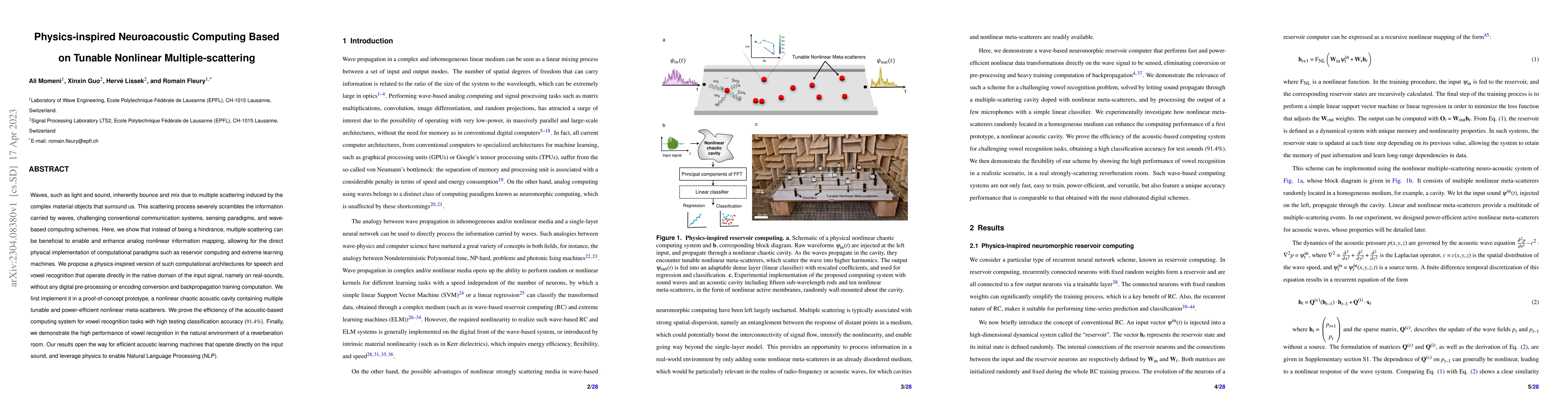 Thumbnail for Physics-inspired Neuroacoustic Computing Based on Tunable Nonlinear
  Multiple-scattering