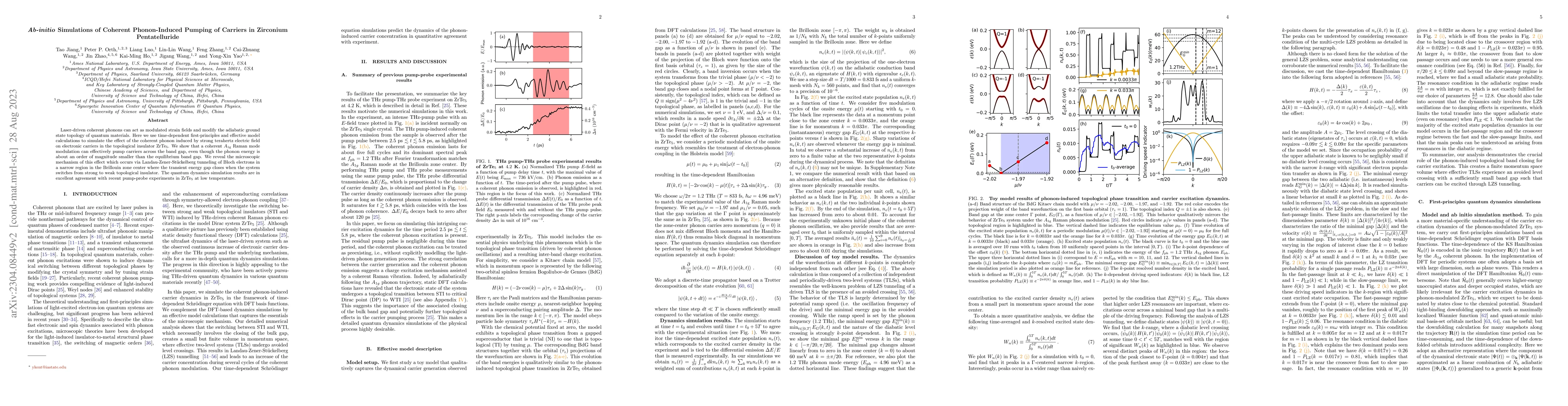 Thumbnail for Ab-initio Simulations of Coherent Phonon-Induced Pumping of Carriers in
  Zirconium Pentatelluride