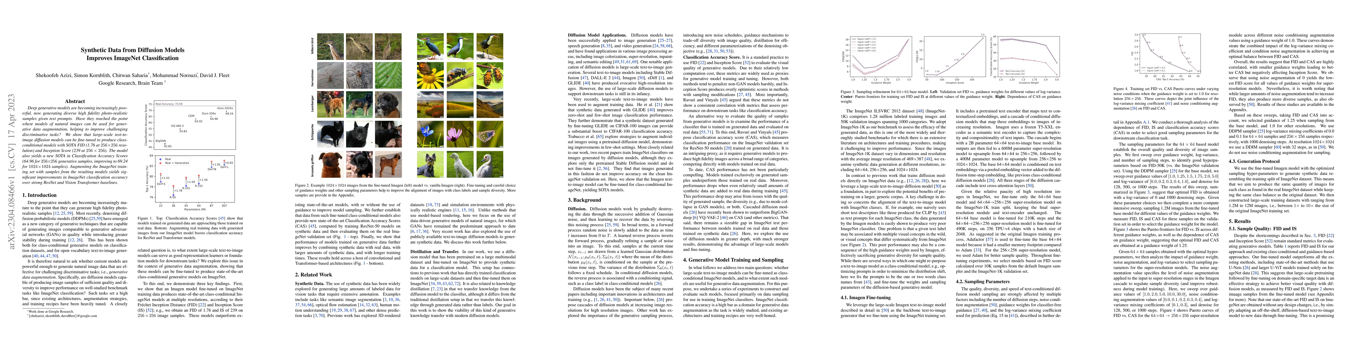 Thumbnail for Synthetic Data from Diffusion Models Improves ImageNet Classification