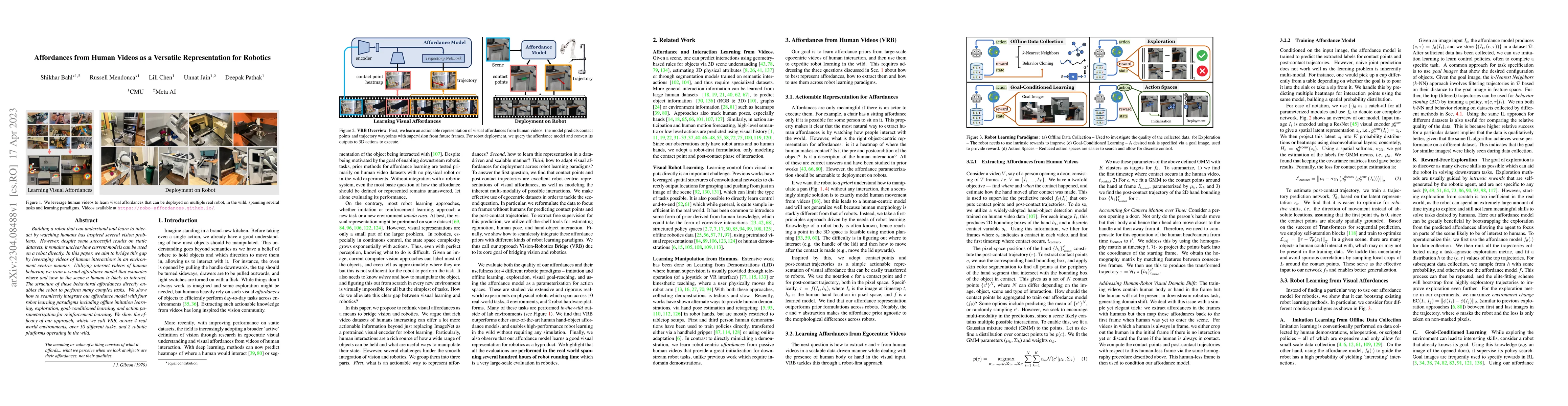 Thumbnail for Affordances from Human Videos as a Versatile Representation for Robotics