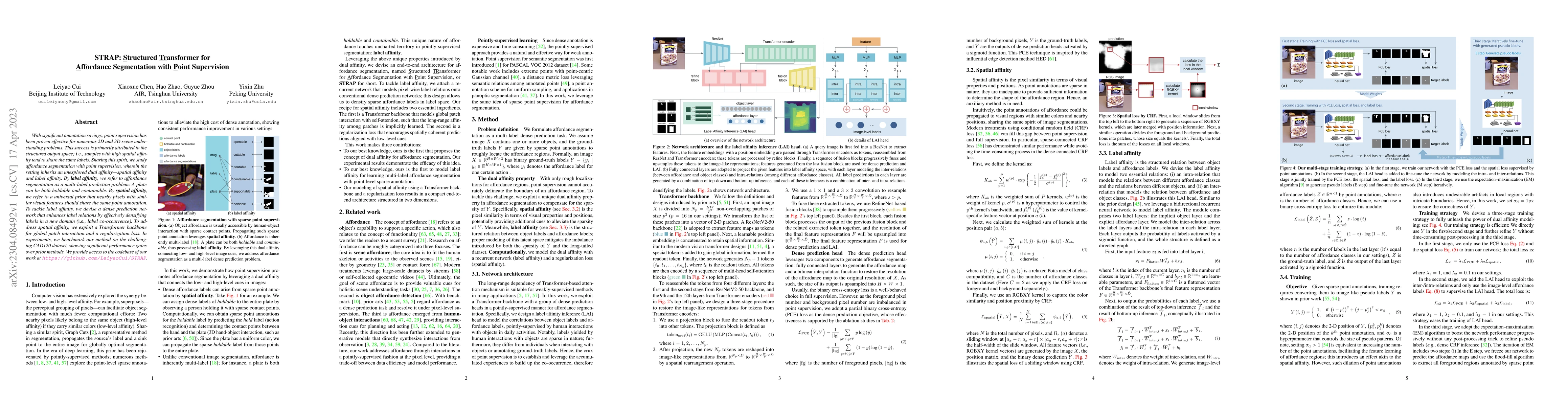 Thumbnail for STRAP: Structured Object Affordance Segmentation with Point Supervision