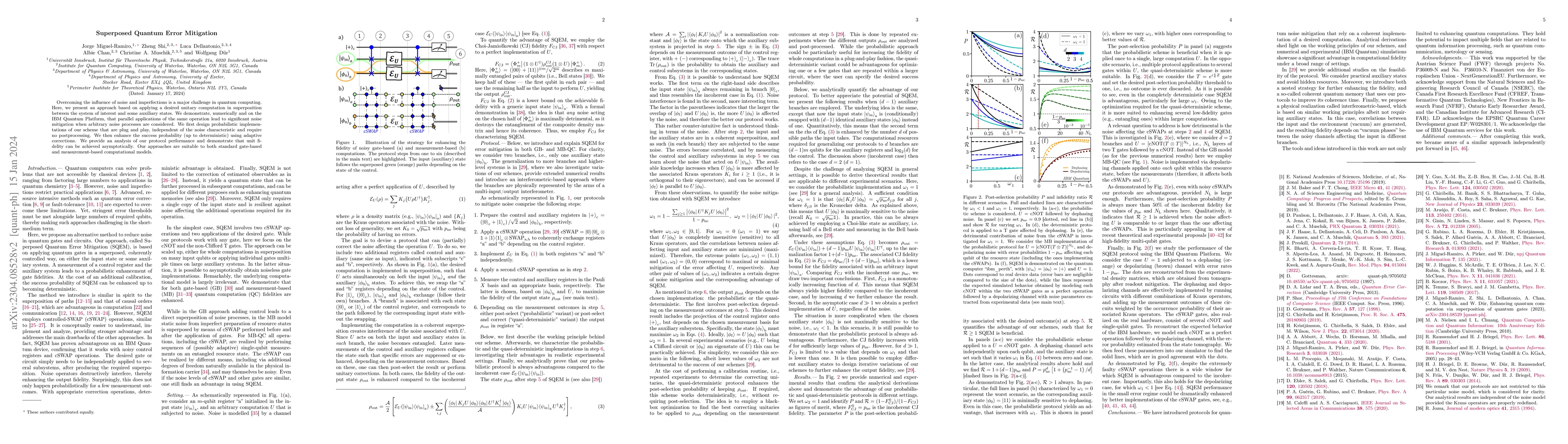 Thumbnail for Superposed Quantum Error Mitigation