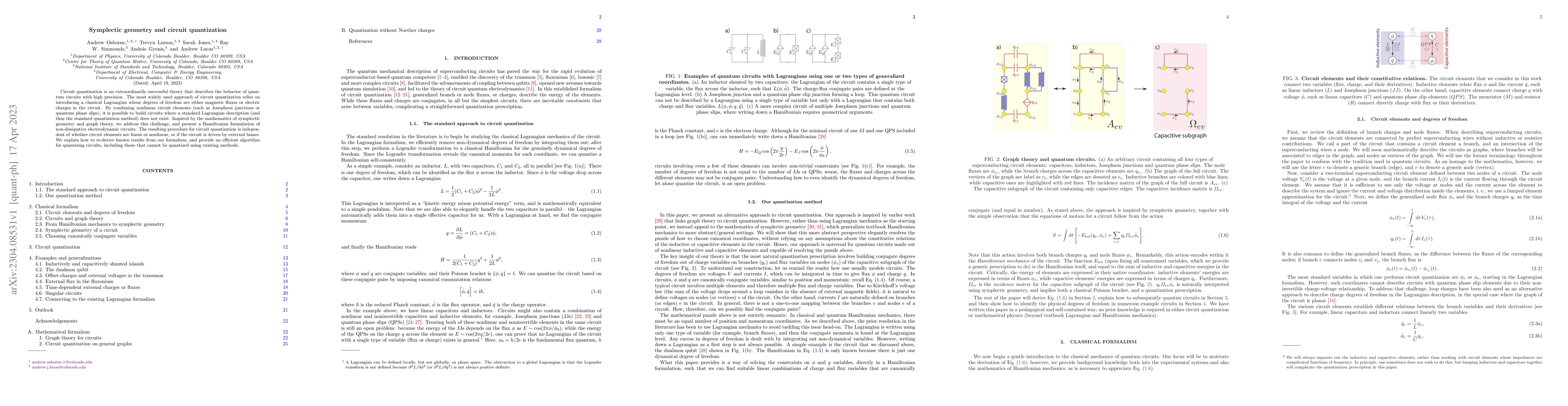 Thumbnail for Symplectic geometry and circuit quantization