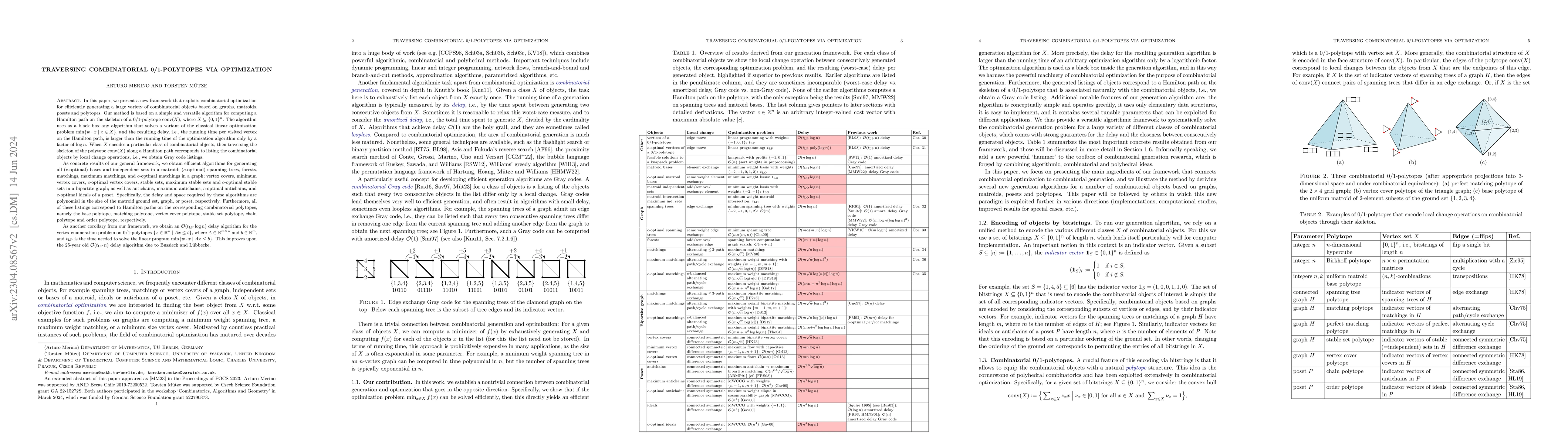 Thumbnail for Traversing combinatorial 0/1-polytopes via optimization