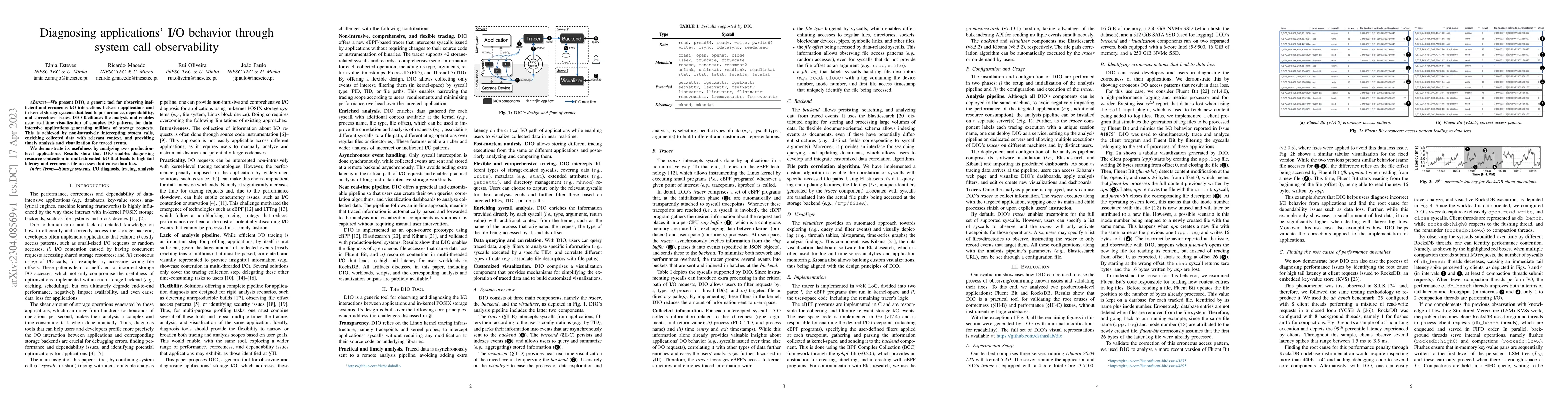 Thumbnail for Diagnosing applications' I/O behavior through system call observability