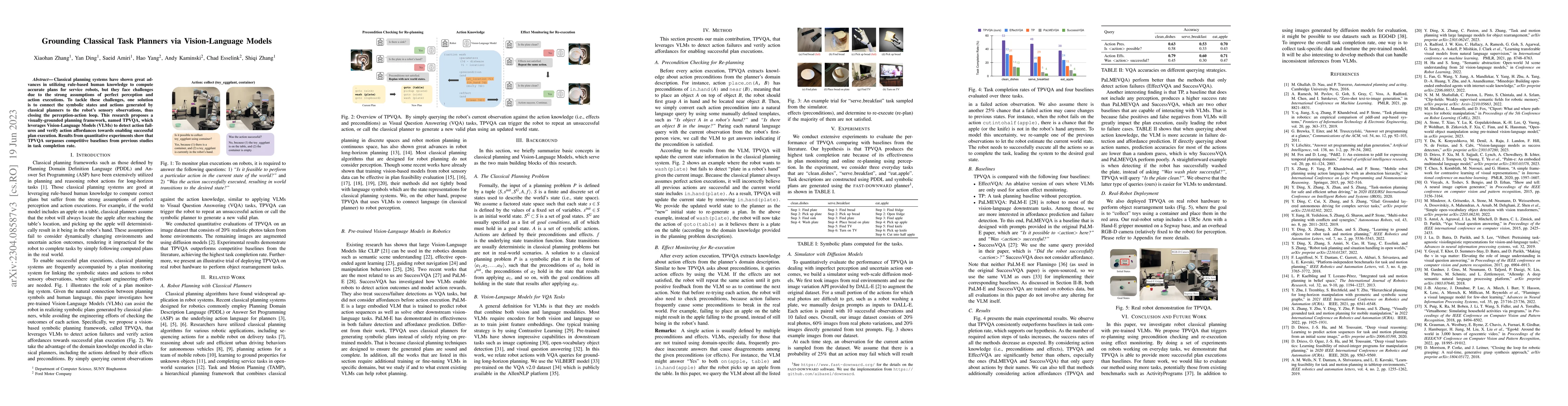 Thumbnail for Grounding Classical Task Planners via Vision-Language Models