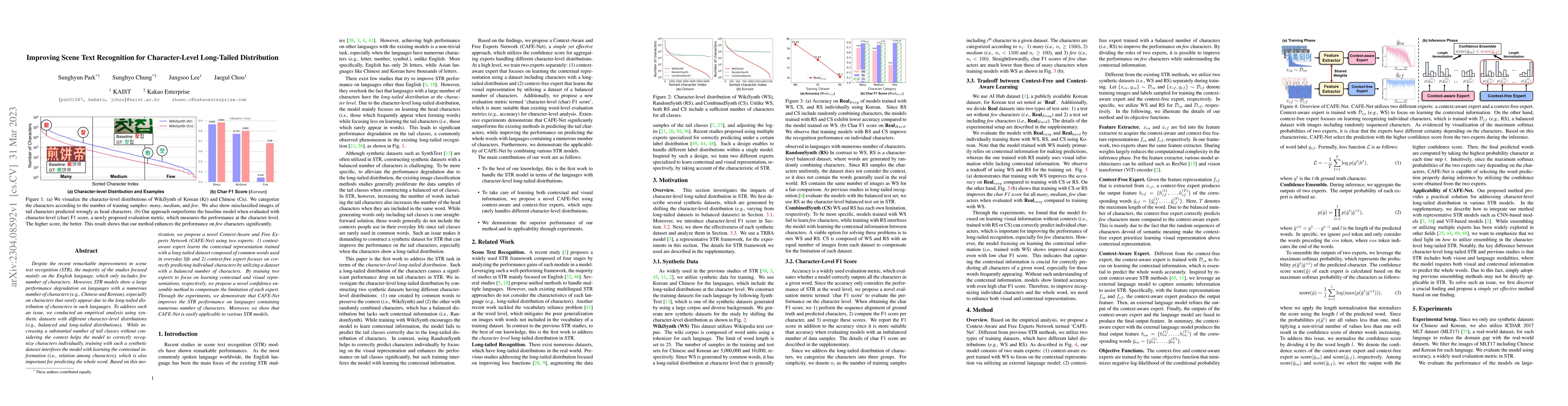 Thumbnail for Improving Scene Text Recognition for Character-Level Long-Tailed
  Distribution