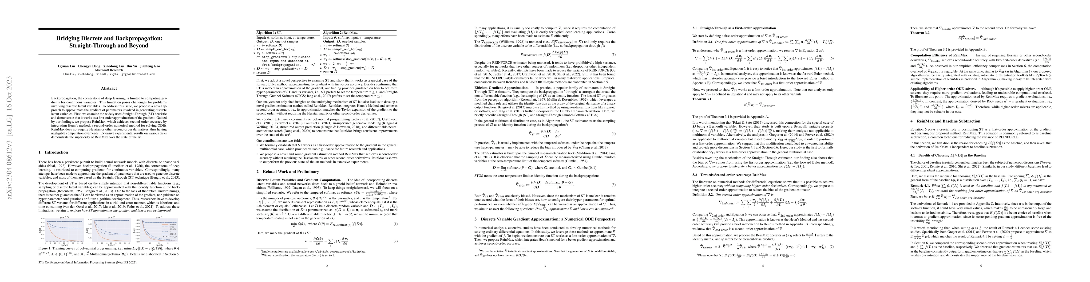 Thumbnail for Bridging Discrete and Backpropagation: Straight-Through and Beyond