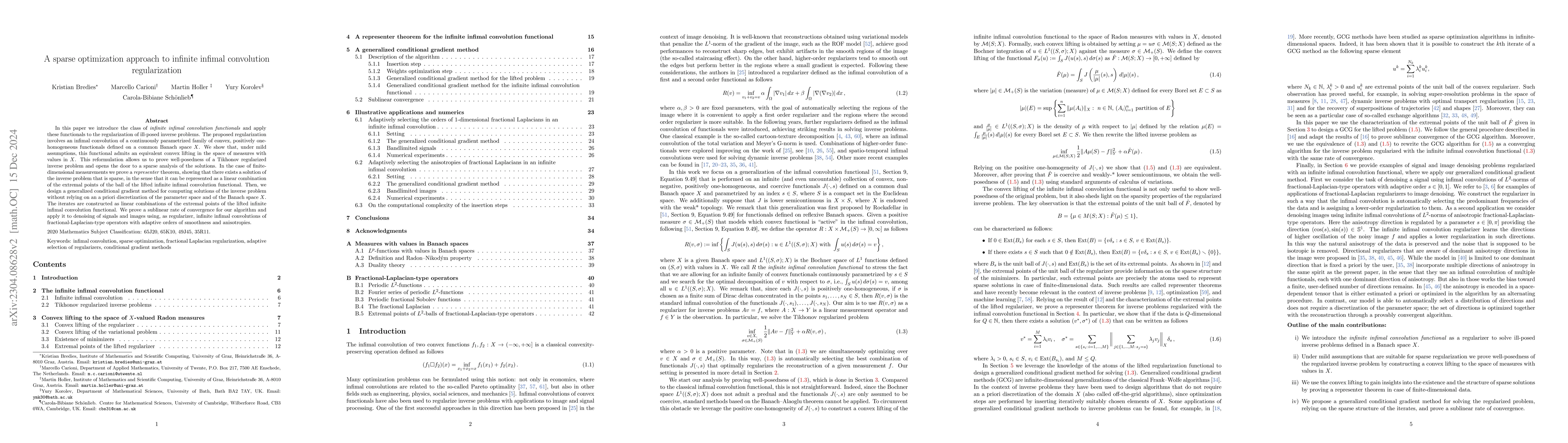 Thumbnail for A sparse optimization approach to infinite infimal convolution
  regularization