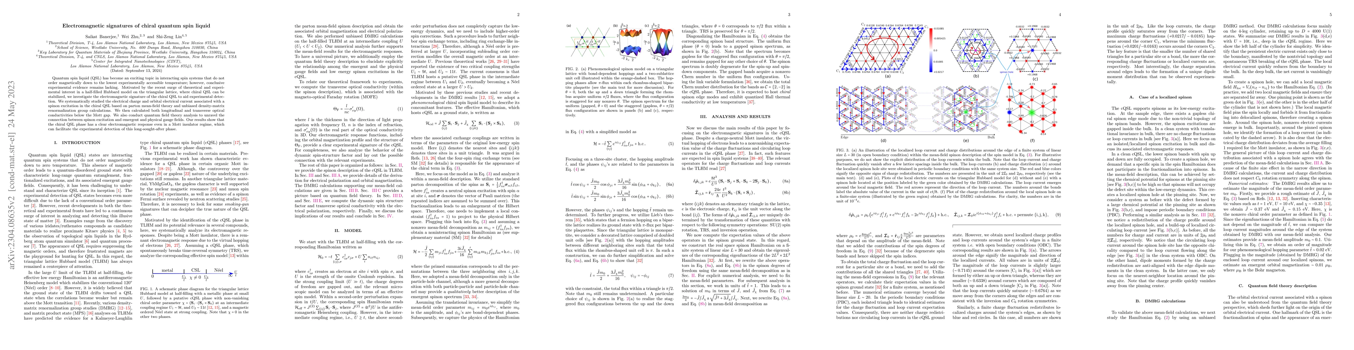 Thumbnail for Electromagnetic signatures of chiral quantum spin liquid