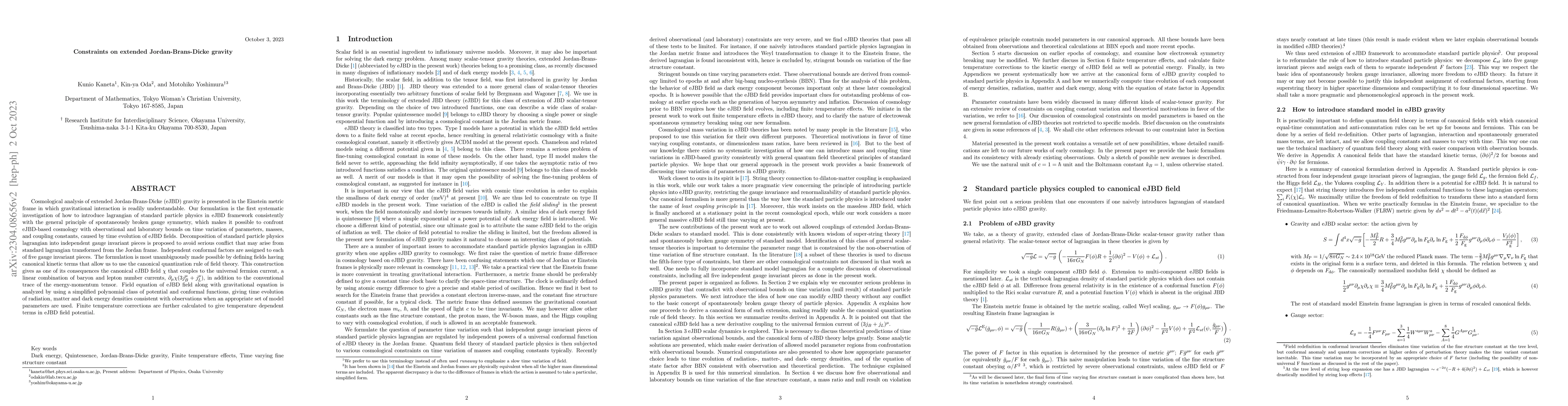 Thumbnail for Constraints on extended Jordan-Brans-Dicke gravity