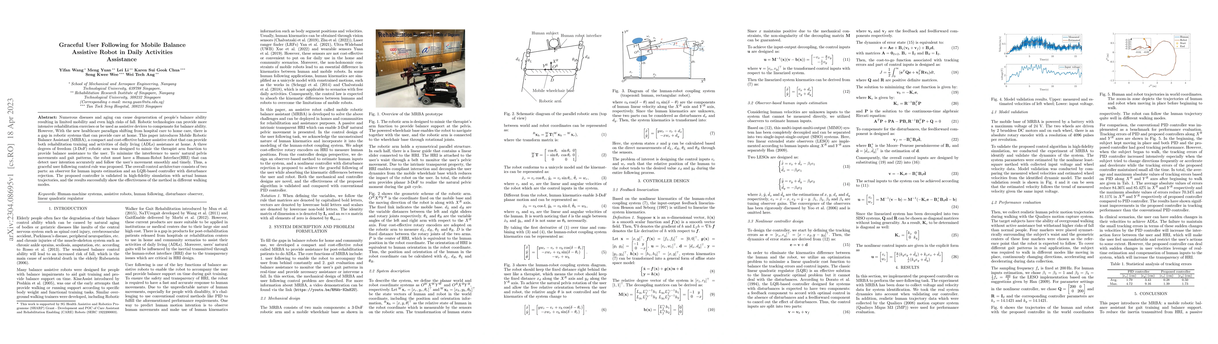 Thumbnail for Graceful User Following for Mobile Balance Assistive Robot in Daily
  Activities Assistance