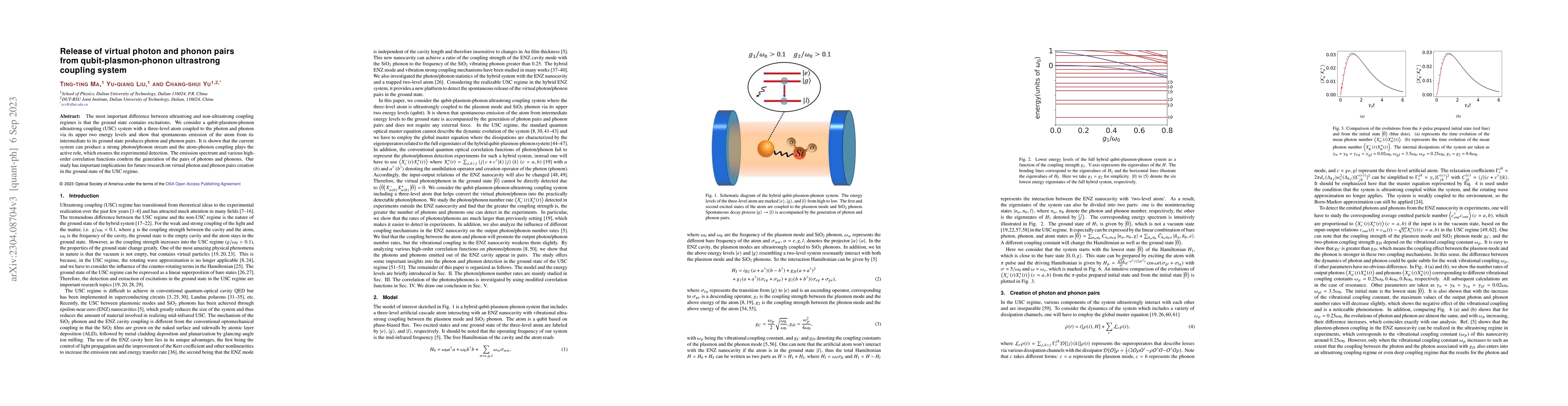 Thumbnail for Release of virtual photon and phonon pairs from qubit-plasmon-phonon
  ultrastrong coupling system