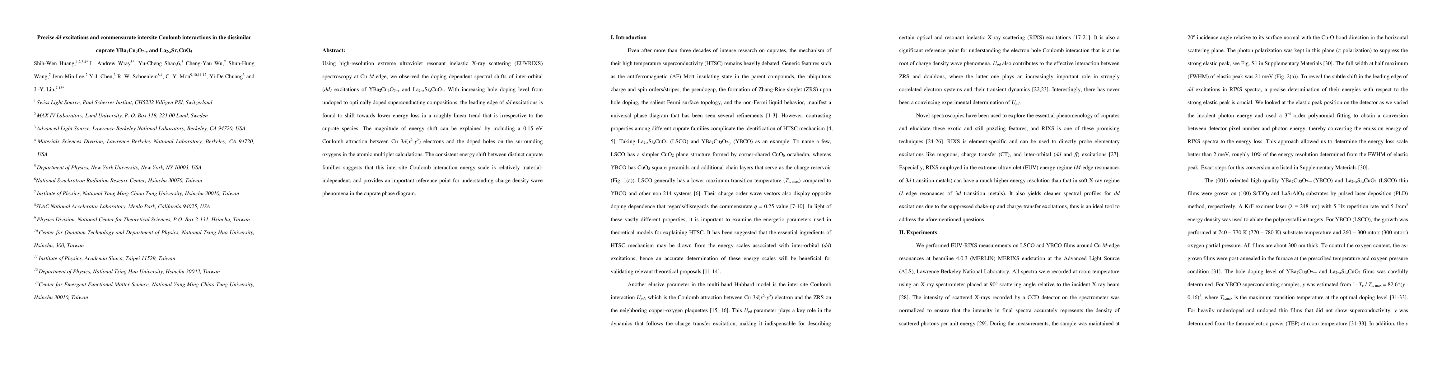 Thumbnail for Precise dd excitations and commensurate intersite Coulomb interactions
  in the dissimilar cuprate YBa_2Cu_3O_(7-x) and La_(2-x)Sr_xCuO_4