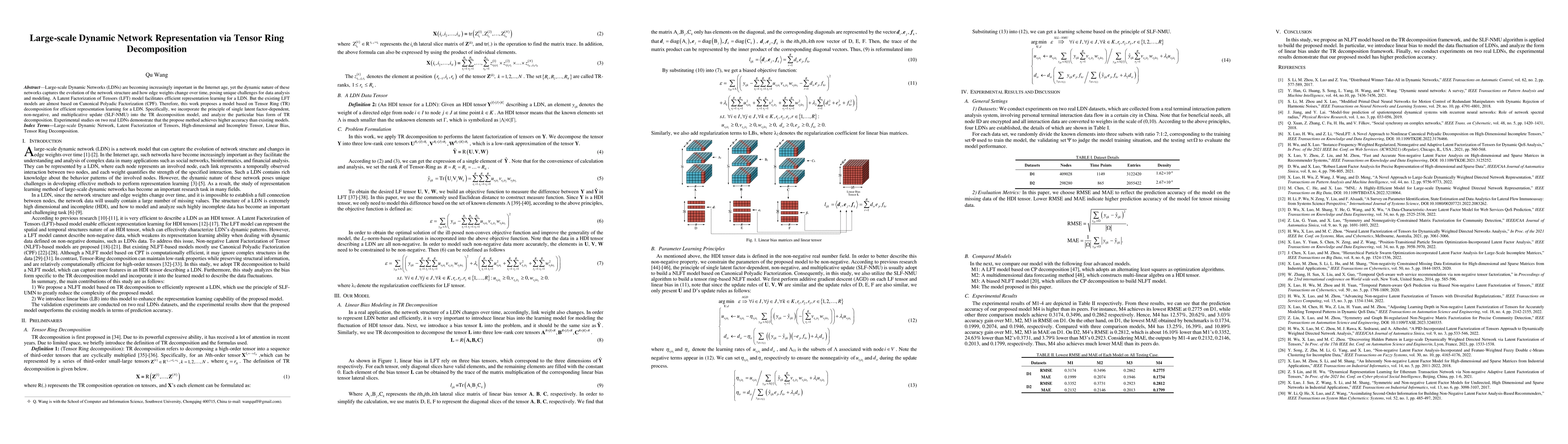 Thumbnail for Large-scale Dynamic Network Representation via Tensor Ring Decomposition