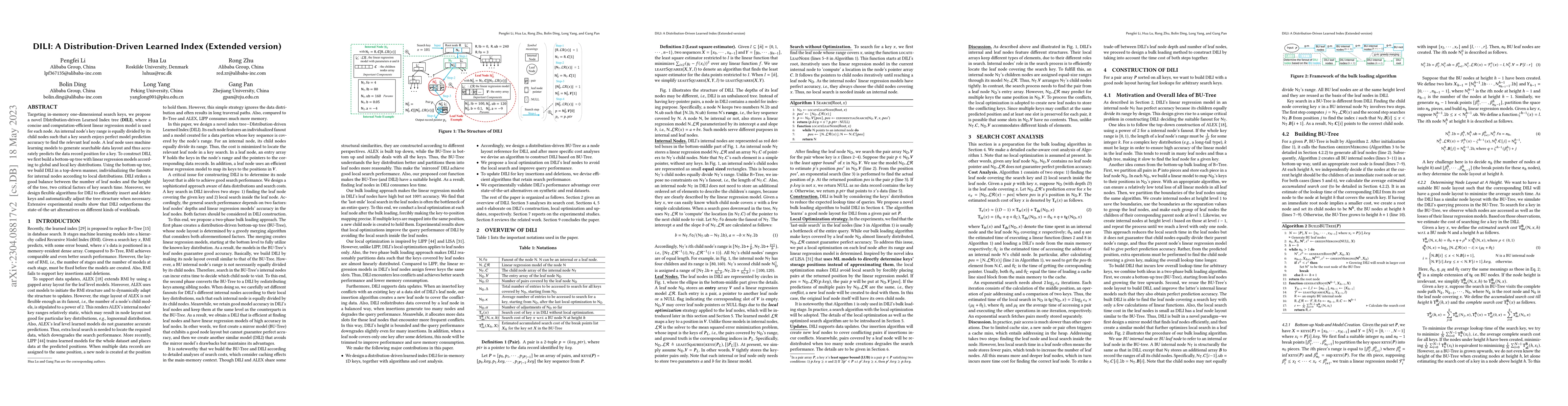 Thumbnail for DILI: A Distribution-Driven Learned Index (Extended version)