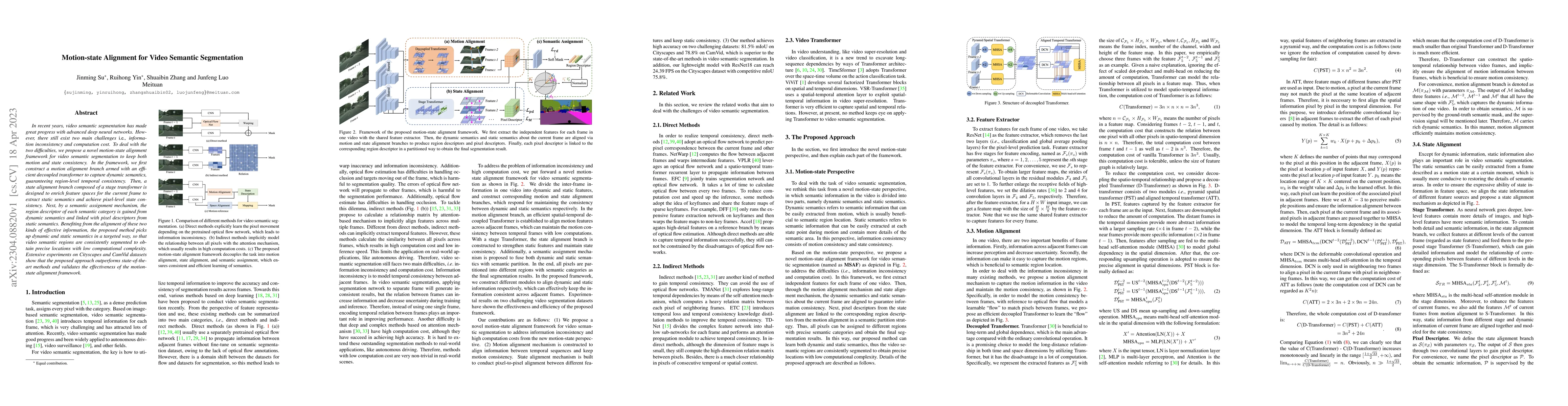 Thumbnail for Motion-state Alignment for Video Semantic Segmentation
