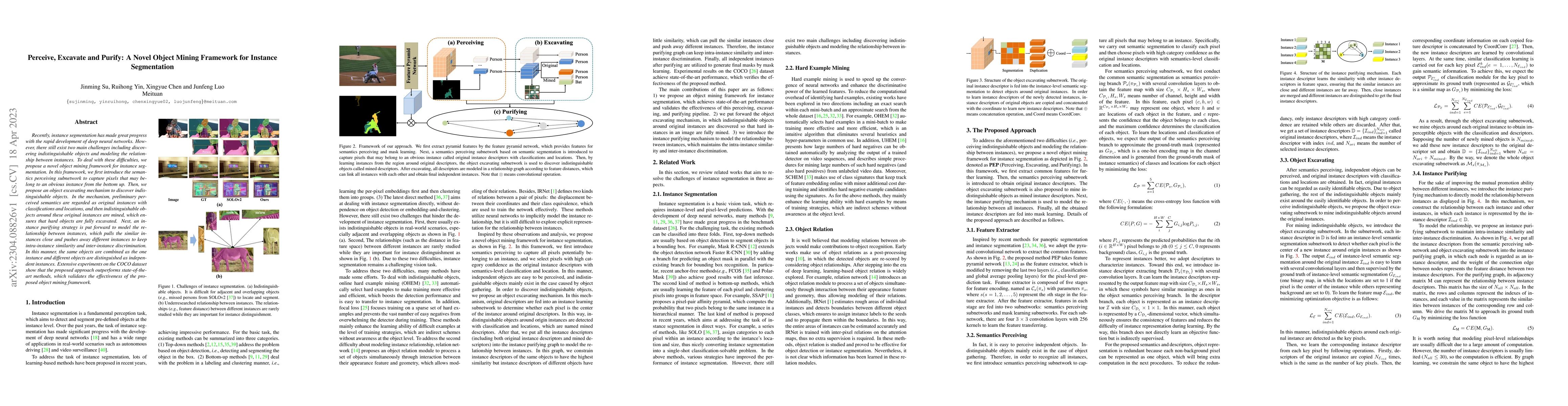 Thumbnail for Perceive, Excavate and Purify: A Novel Object Mining Framework for
  Instance Segmentation