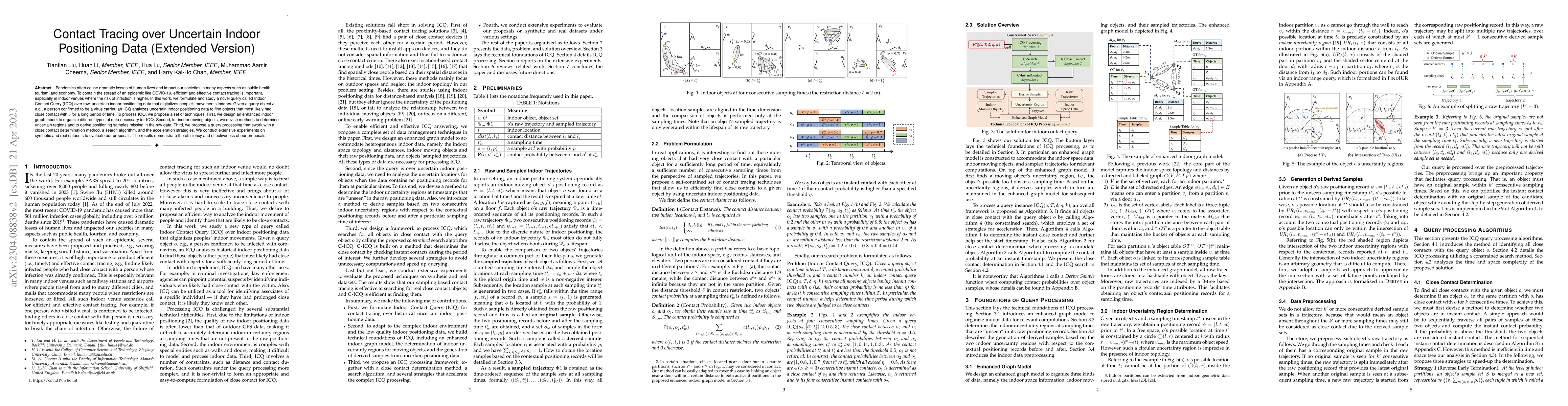 Thumbnail for Contact Tracing over Uncertain Indoor Positioning Data (Extended
  Version)