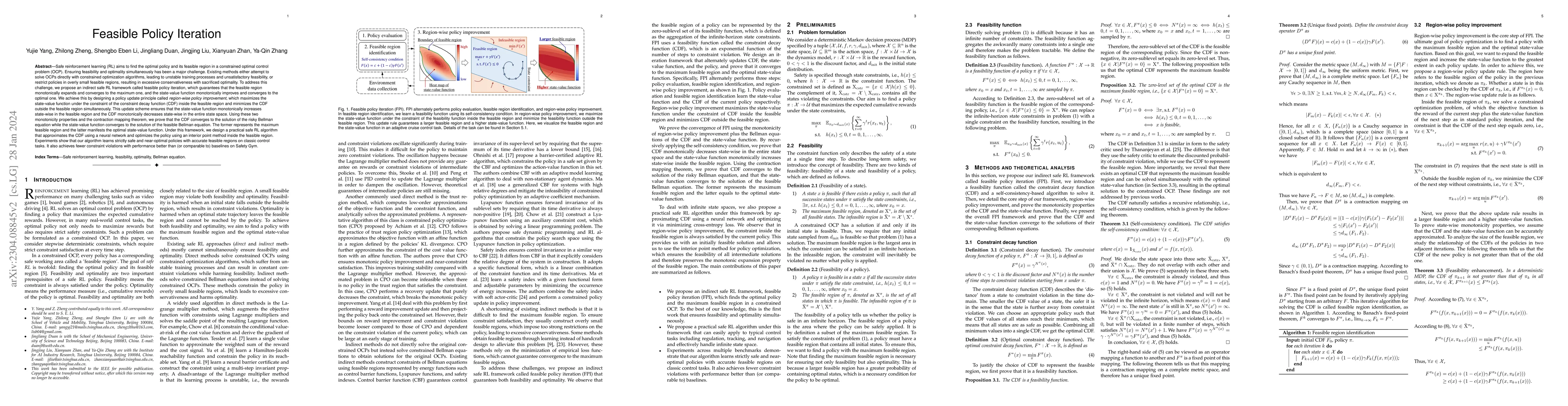 Thumbnail for Feasible Policy Iteration
