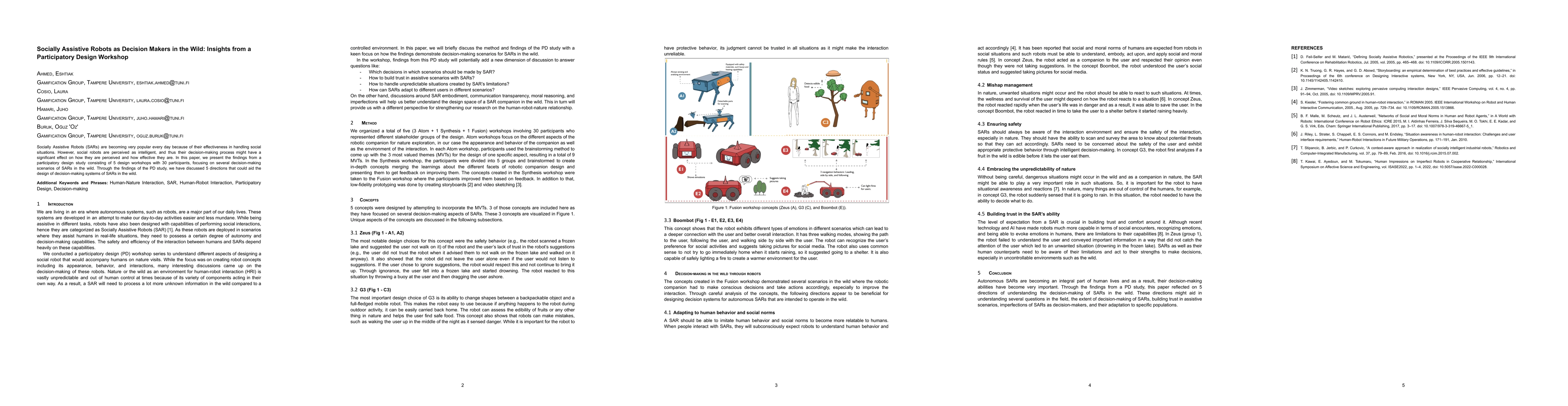 Thumbnail for Socially Assistive Robots as Decision Makers in the Wild: Insights from
  a Participatory Design Workshop
