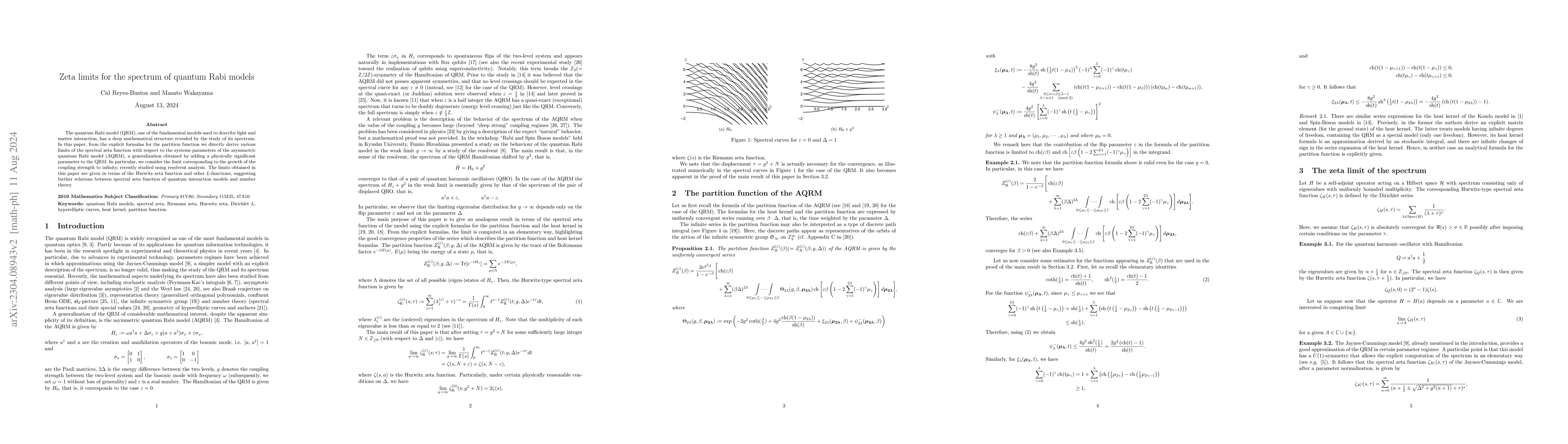 Thumbnail for Zeta limits for the spectrum of quantum Rabi models