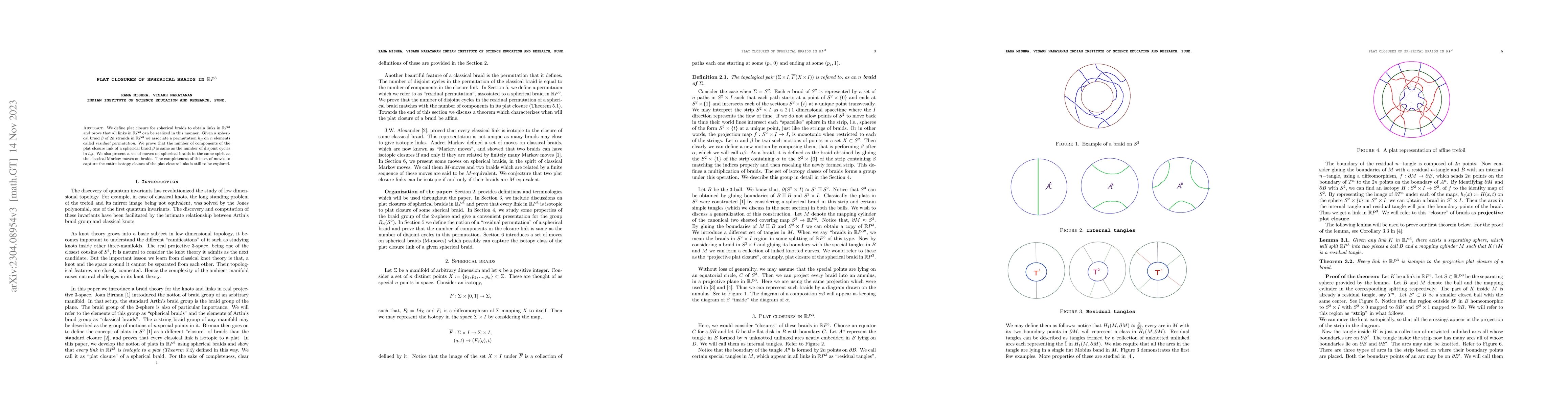 Thumbnail for Plat closures of spherical braids in $\mathbb{R}P^3$