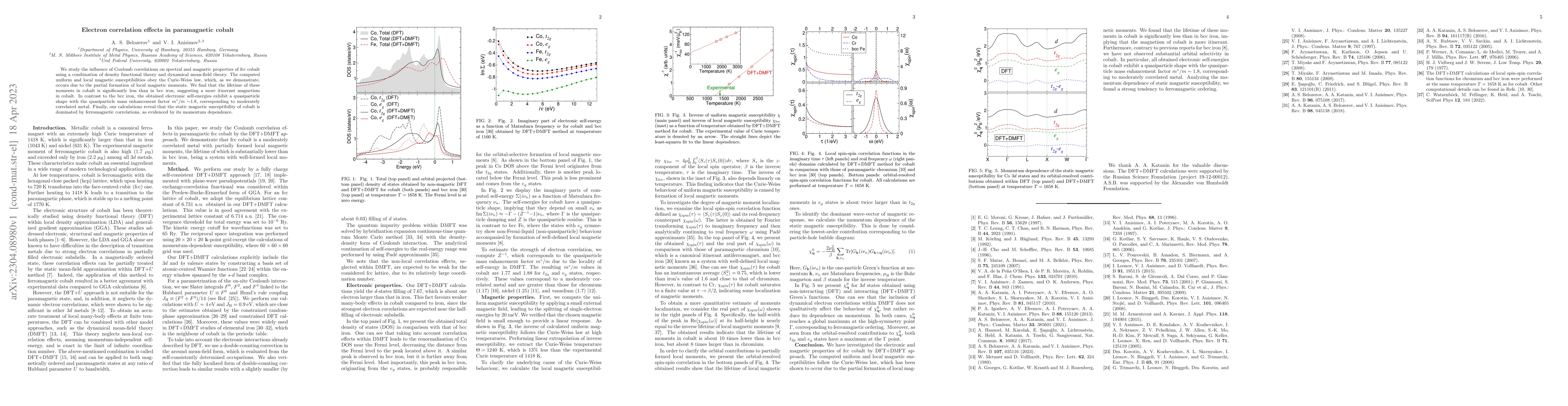 Thumbnail for Electron correlation effects in paramagnetic cobalt