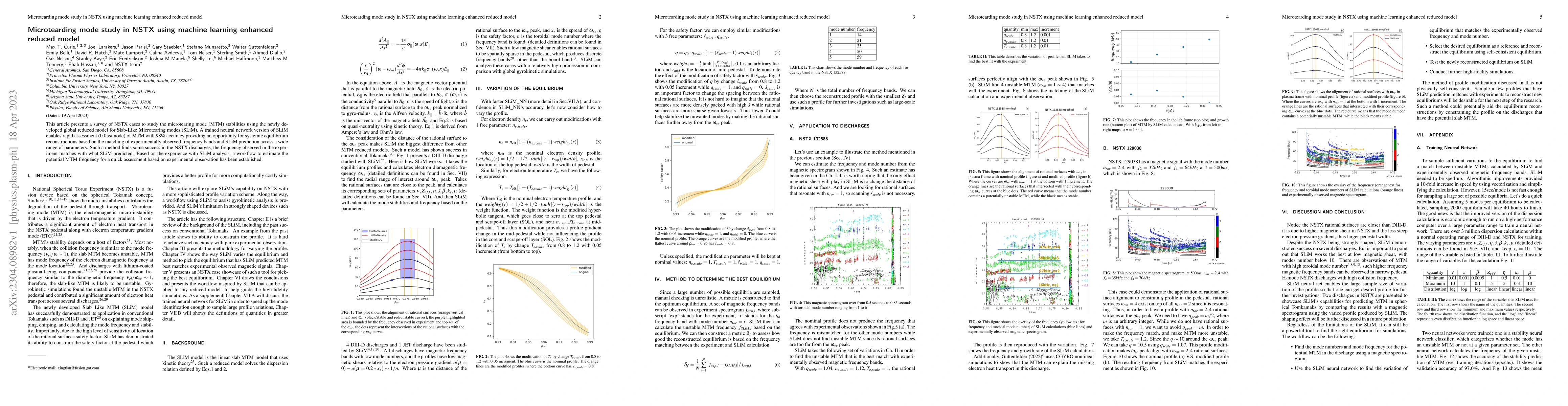 Thumbnail for Microtearding mode study in NSTX using machine learning enhanced reduced
  model