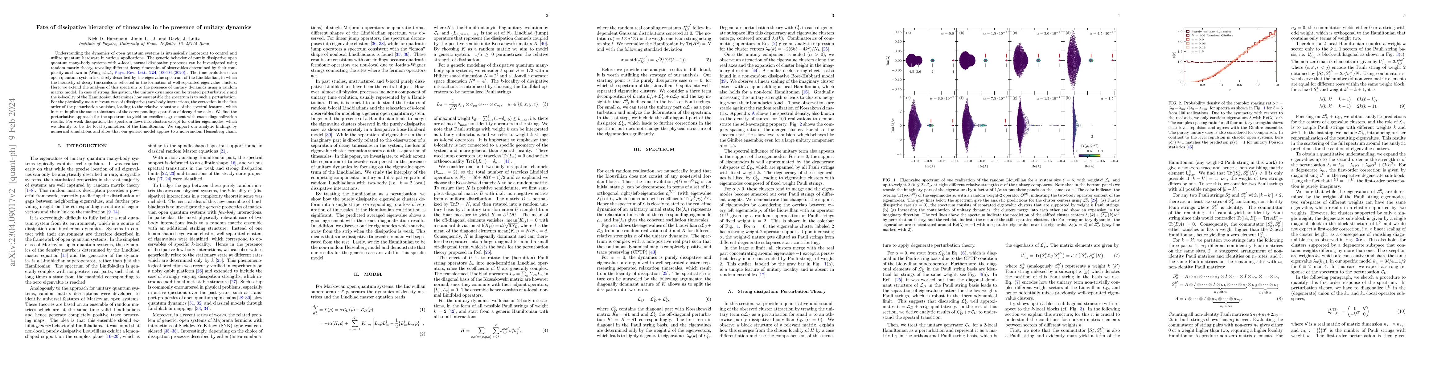 Thumbnail for Fate of dissipative hierarchy of timescales in the presence of unitary
  dynamics