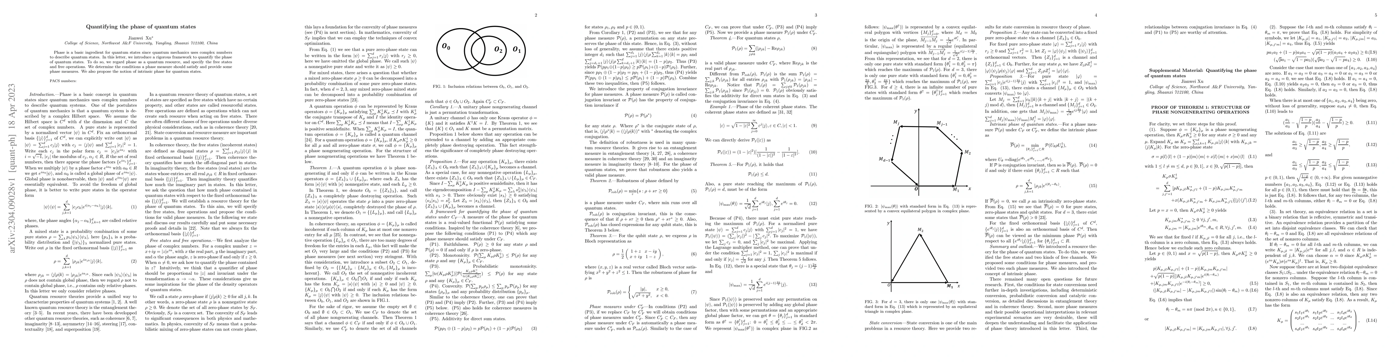 Thumbnail for Quantifying the phase of quantum states