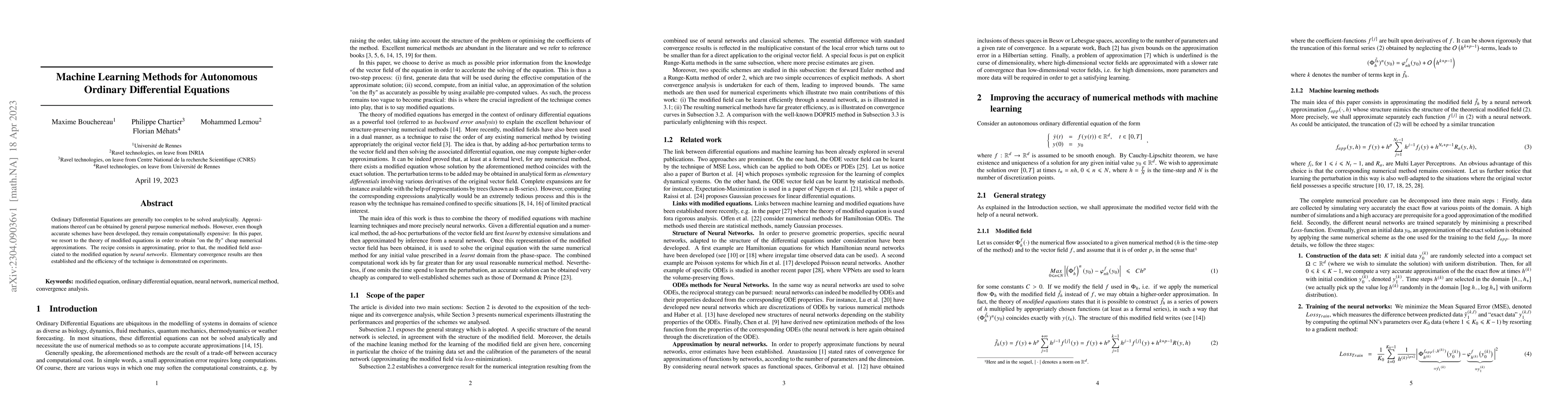 Thumbnail for Machine Learning Methods for Autonomous Ordinary Differential Equations