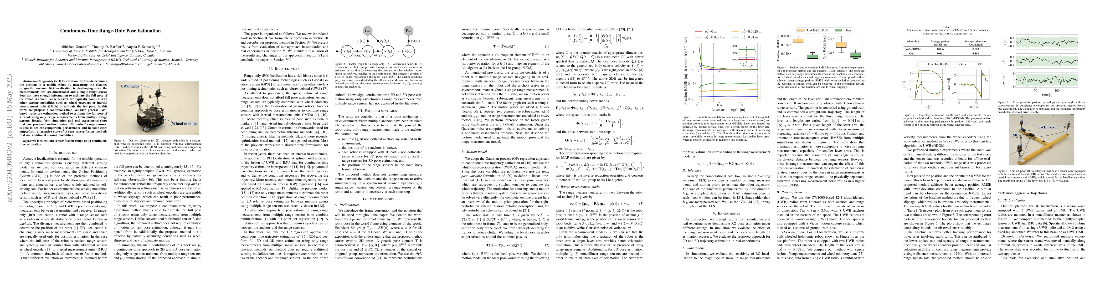 Thumbnail for Continuous-Time Range-Only Pose Estimation