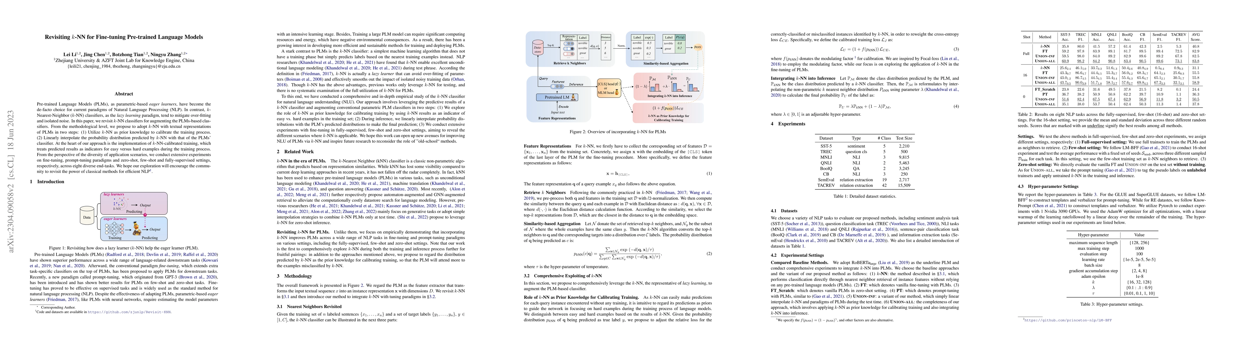 Thumbnail for Revisiting k-NN for Fine-tuning Pre-trained Language Models
