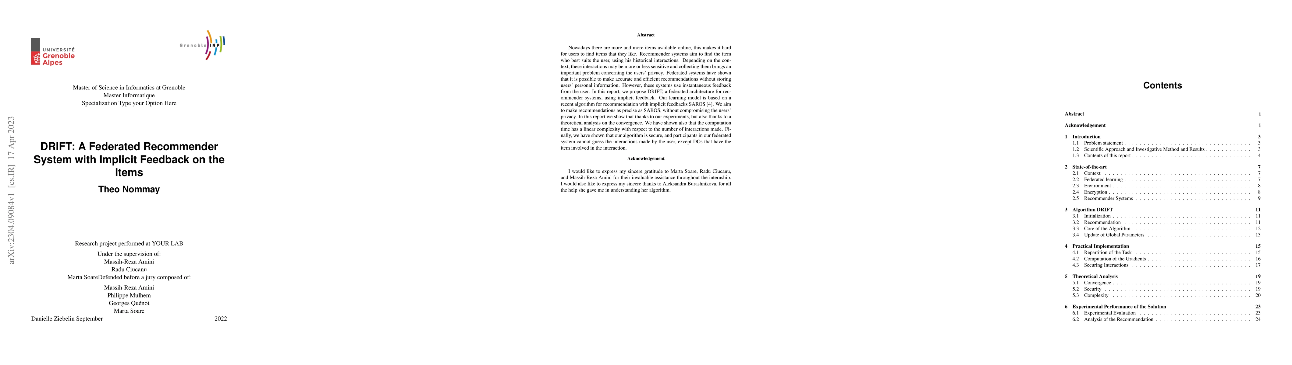 Thumbnail for DRIFT: A Federated Recommender System with Implicit Feedback on the
  Items