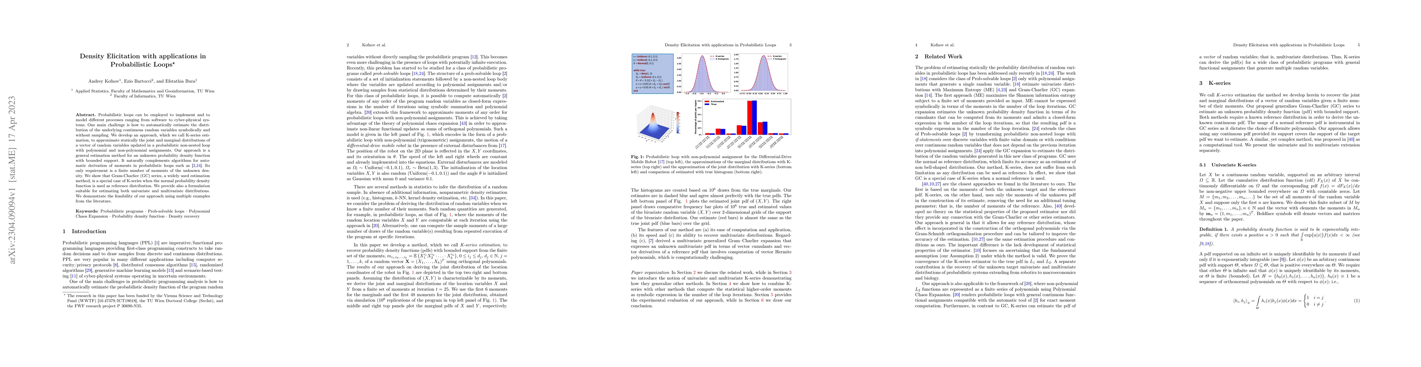 Thumbnail for Density Elicitation with applications in Probabilistic Loops