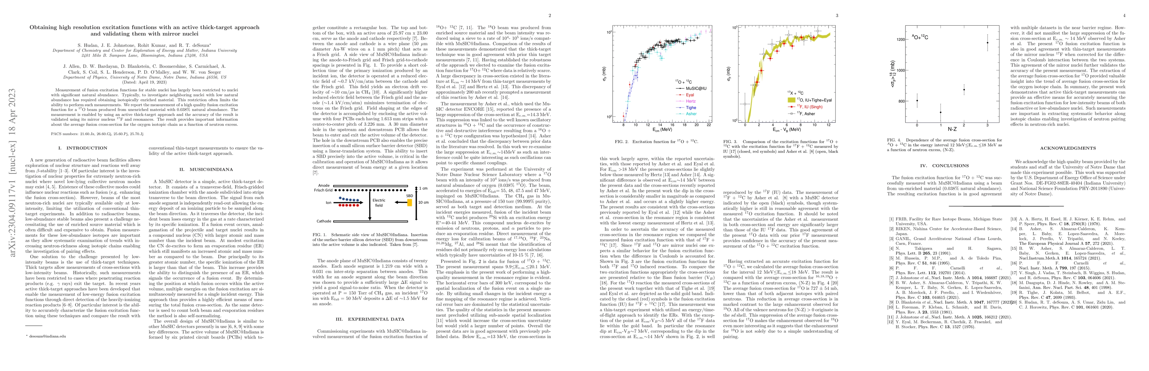 Thumbnail for Obtaining high resolution excitation functions with an active
  thick-target approach and validating them with mirror nuclei