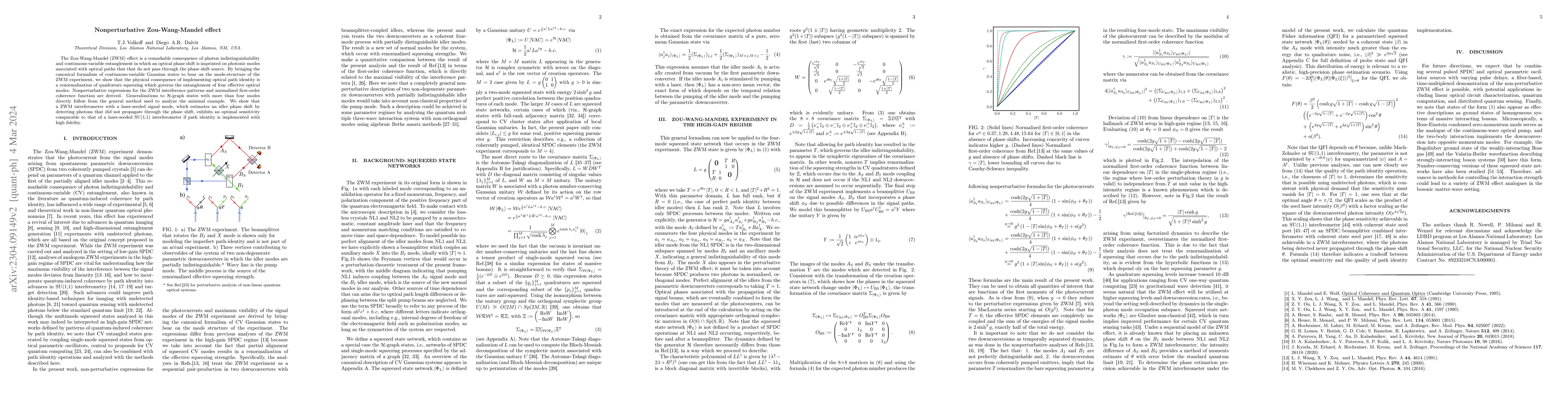 Thumbnail for Nonperturbative Zou-Wang-Mandel effect
